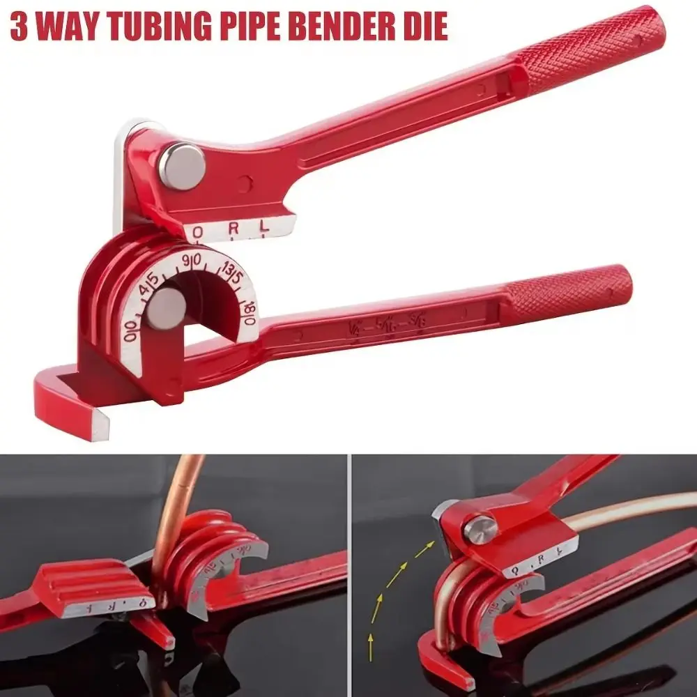 

6mm 8mm 10mm Manual Bending Tool Heavy Duty Brake Pipe Rolling Fuel Brake Pipe Bender Versatile Aluminum Alloy