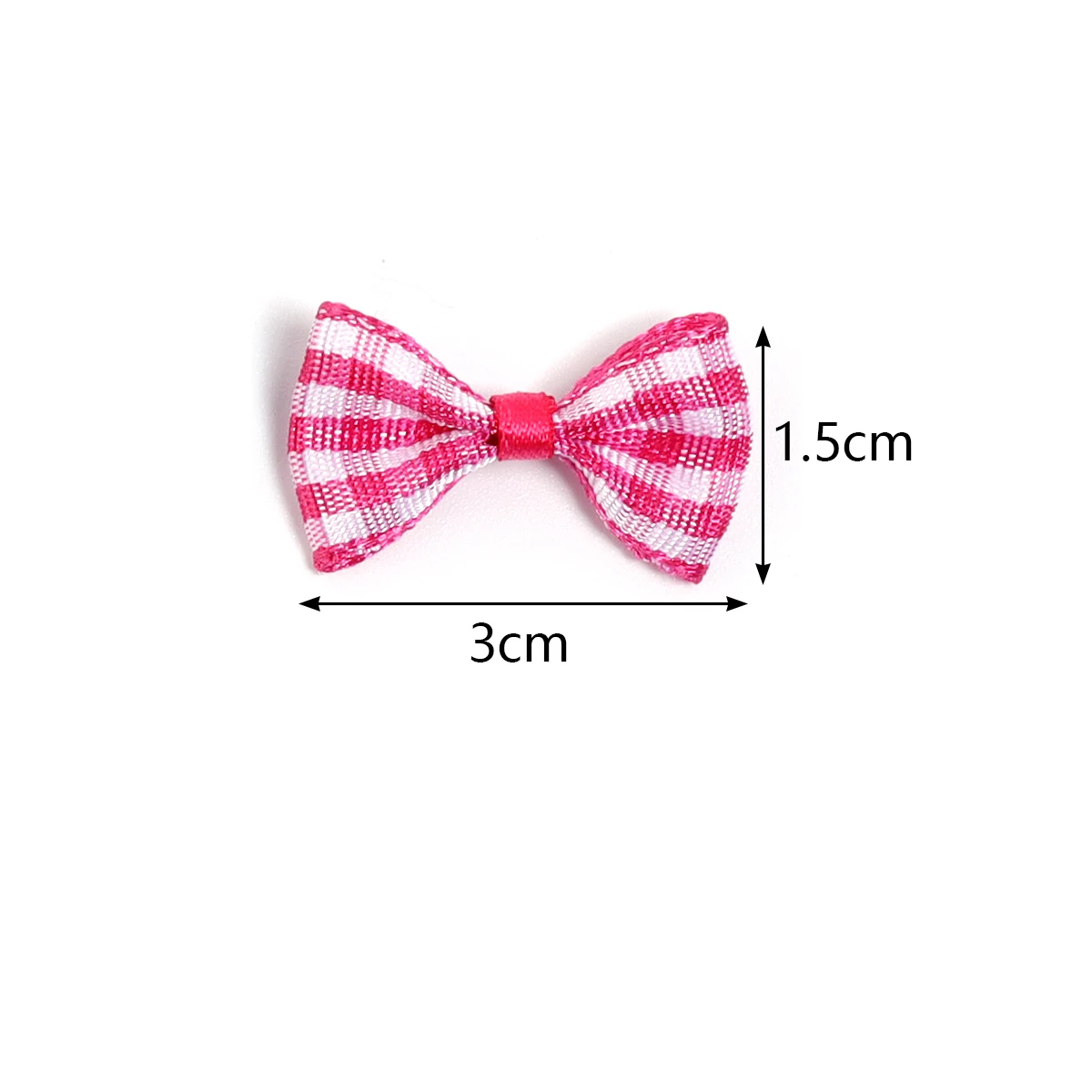 30 Stück/Set Kleine Bunte Karierte Satinschleifen Handgemachte Schleifen für DIY Mädchen Kinder Haarschmuck Haarnadeln Näharbeiten Kleidungsdekoration – Detail 1