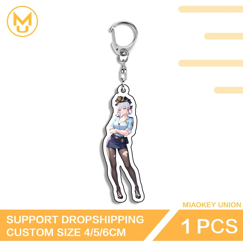 Sexy Genshin Impact Kamisato Ayaka Anime Figure Exquisite Acrylic Keyring Advance Guard Premium Backpack Decor Collection