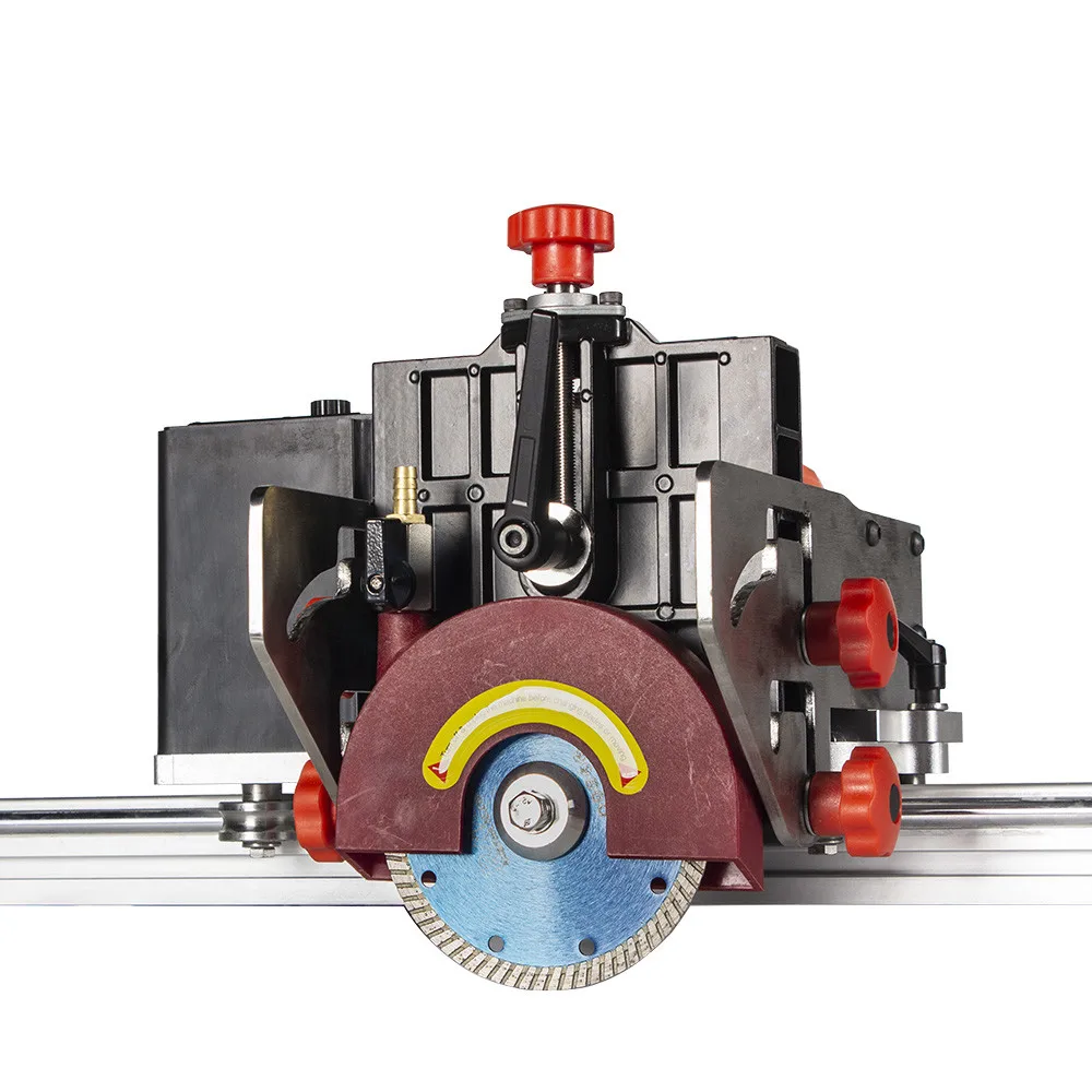 

Raizi Self Propelled 45 Degree Miter Cutting Saw with Rail Guide for Porcelain Tile, Granite