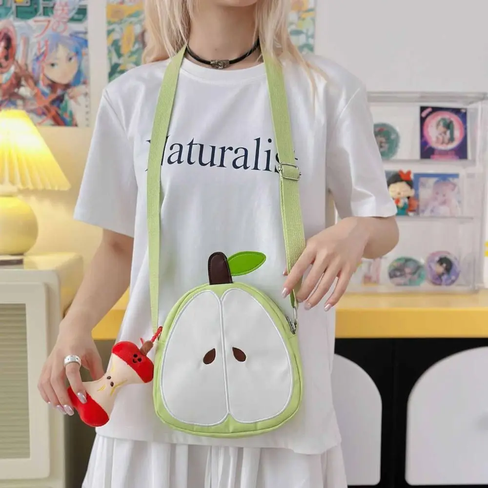 Torba na ramię w kształcie owoców, torba crossbody, gruszka, Harajuku, zabawna torba na ramię, etui na telefon komórkowy w stylu koreańskim, na co dzień.