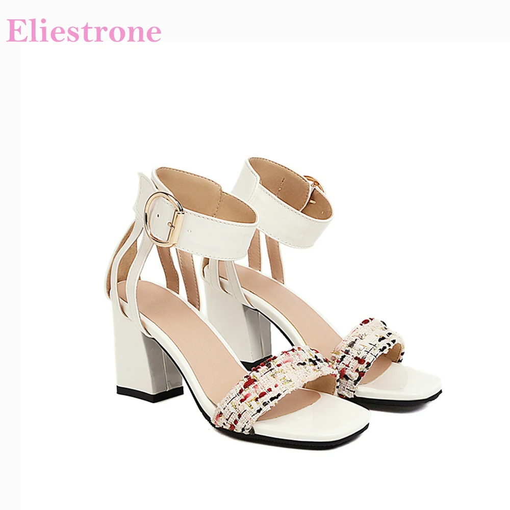 

2026 Summer Plus Size 32-48 Women's High Heel Sandals Office Lady Daily Shoes Big Small Plus Size 11 32 45 48 Oversize