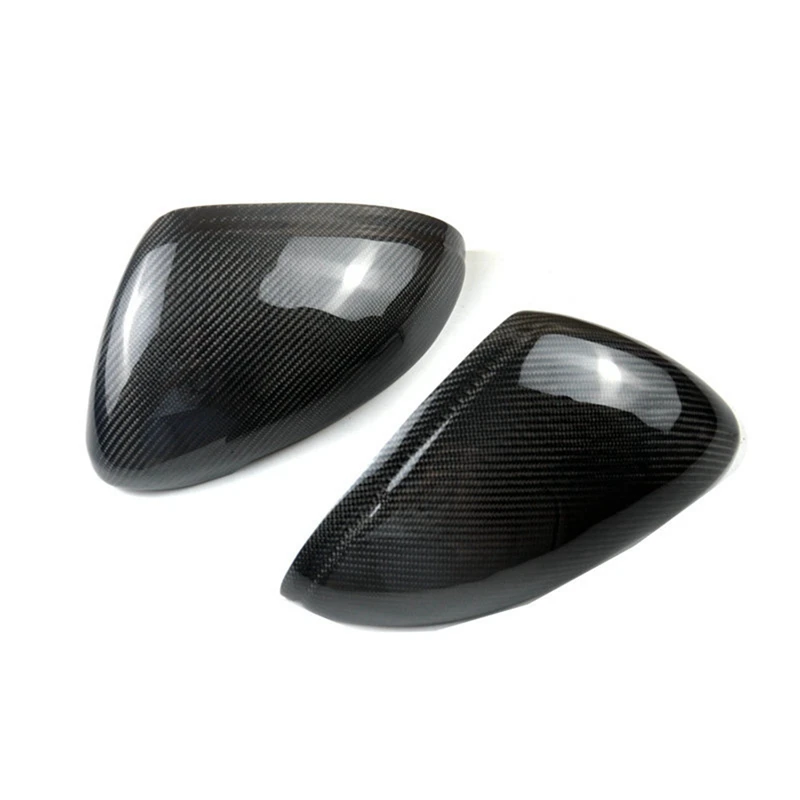 For 14-22 Porsche Macan With Carbon Fibre Rear View Mirror Housing Reflector Sticker Decorative Stickers