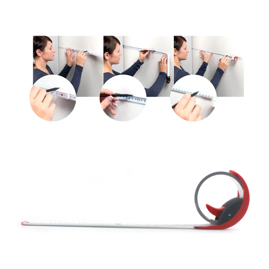 BMI 2m/3m Precision Quick Telescopic Tape Measure with mm Graduation for Designer, Decorator NO.429 241|429 341