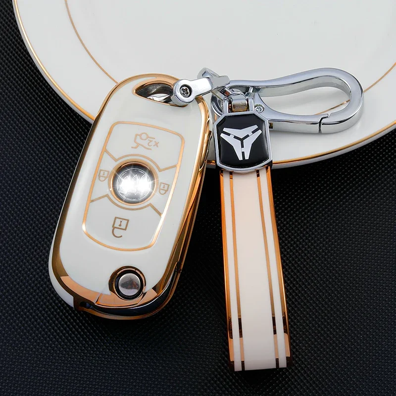 TPU Remote Car Key Case for Opel Vauxhall Astra K Corsa E for Buick VERANO ENCORE GX GL6 Cover Holder Shell Keychain Accessories