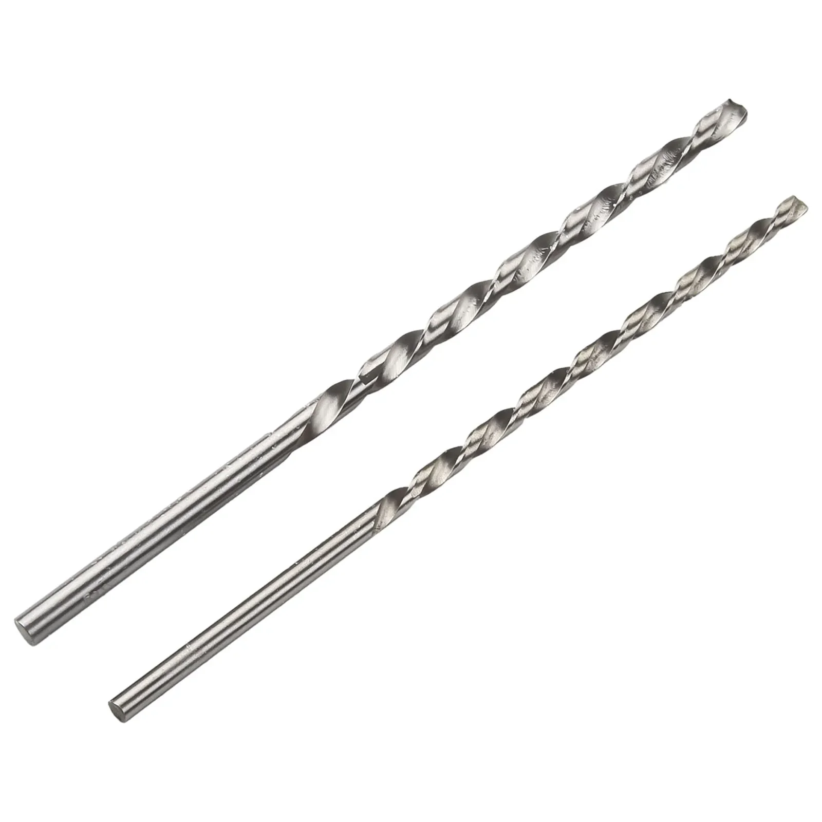 10 Stück 150 mm extra langes HSS-Hochgeschwindigkeitsstahlbohrer-Set 2/3/3,5/4/5 mm Länge Bohrer-Bits mit geradem Schaft