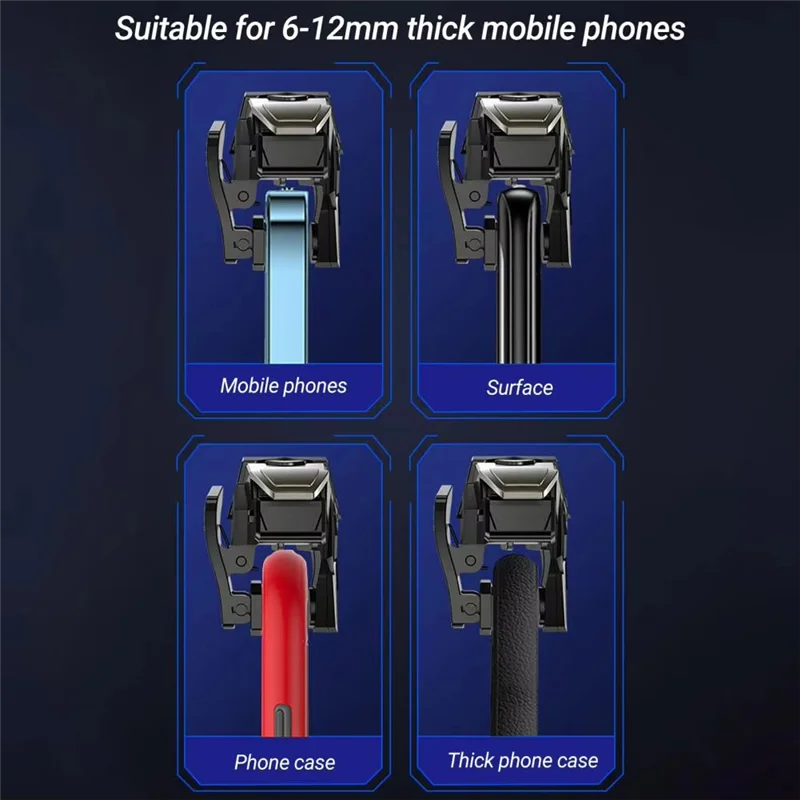 【HOT ITEMS】RGB A1 4 Finger For Mobile Gaming Trigger Game Controller Joystick For Mobile Phones Professional Triggers