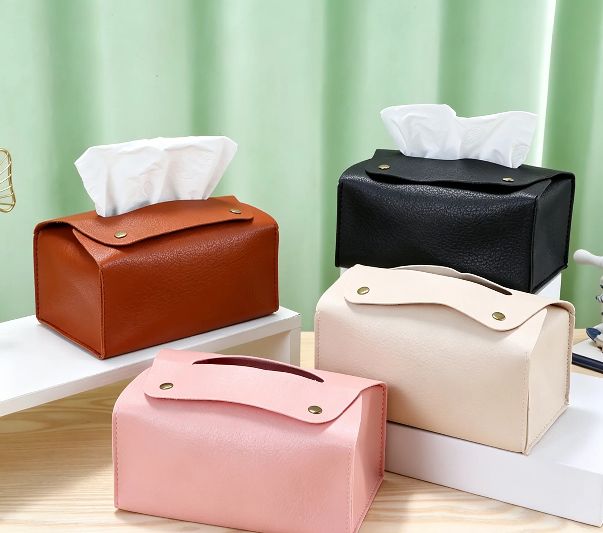 1pc leather tissue box / durable and beautiful