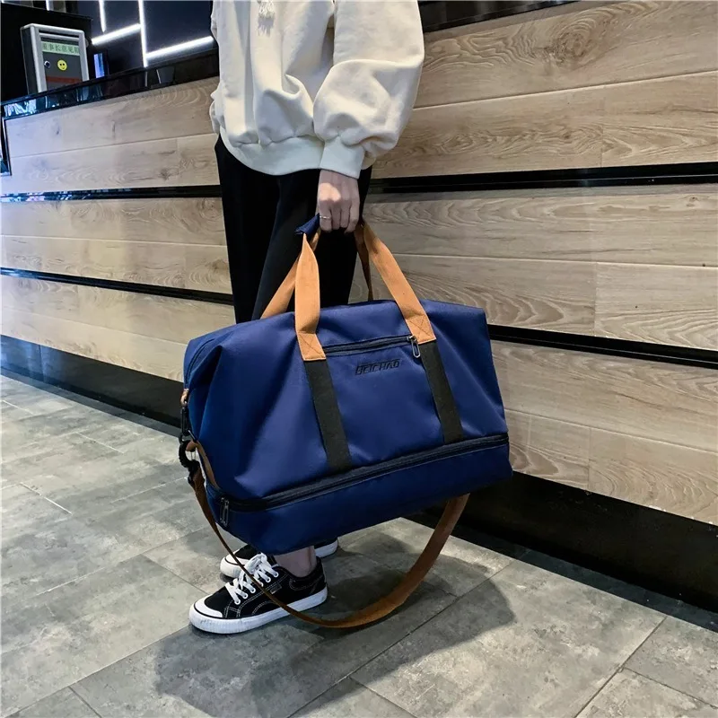 Travel Bags for Women Large Capacity Men Sports Bag Waterproof Plane Duffle Bag Gym Weekend Bag with Shoe Compartment