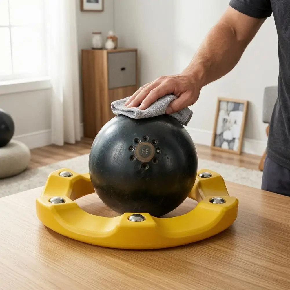 Universal Bowling Ball Holder Bowling Ball Spinner Stand 360° Rotating Cup Holder Universal Bowling Accessory for Polishing