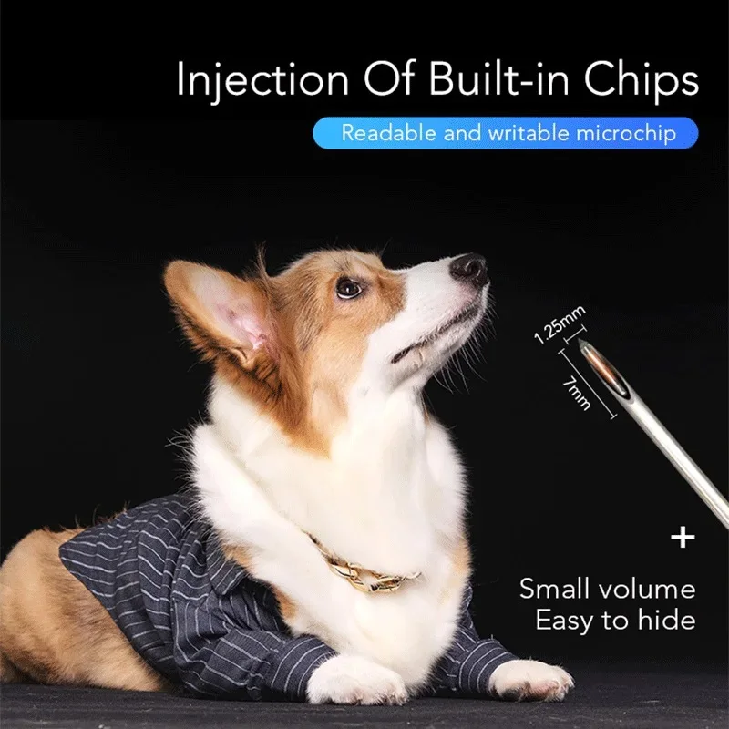 1.25x7 1.4x8 2.12x12mm FDX-B RFID Chip Vet Pet ID painless Implant Animal Microchip for buffalo Fish Horse dog cat