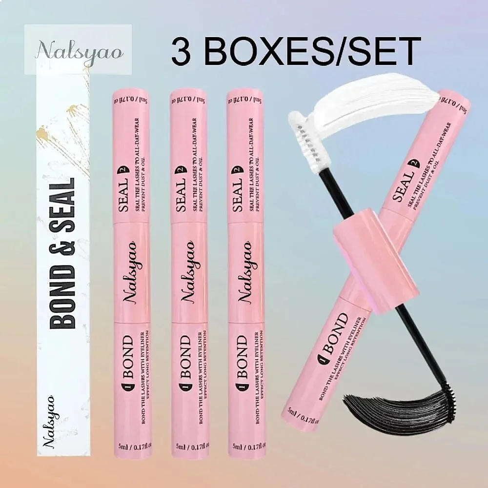 Wholesale Eyelash Glue Lash Bond Sealant Waterproof Clear Coating Raincoat Strong Tasteless Custom Cluster Lash Glue