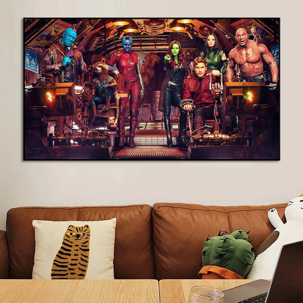 

Guardians of the Galaxy Poster Disney Wall Art American Superhero Movie Pictures Print Canvas Painting Room Home Decor Cuadros