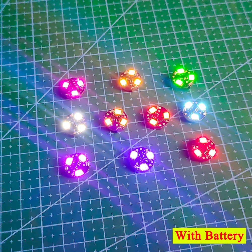 Super Jasna Lampka Bezprzewodowa z 3 Diodami LED, Sterowana Magnetycznie, do Modelarstwa DIY/Samochodów/Dekoracji Domków dla Lalek/Dioram z Baterią, 1 szt.