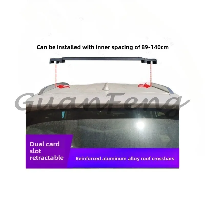 Roof aluminum alloy non-stamping retractable tent low luggage bar