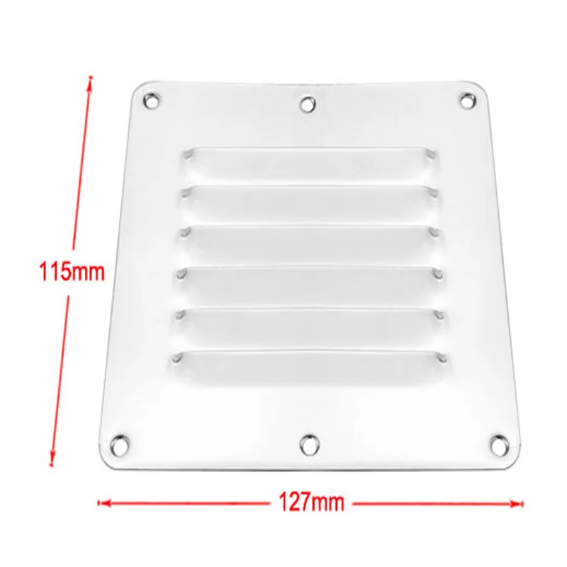 Marine Grade Stainless Steel 316 Boat Marine Square Air Vent Louver Vent Grille Ventilation Louvered Ventilator Grill Cover