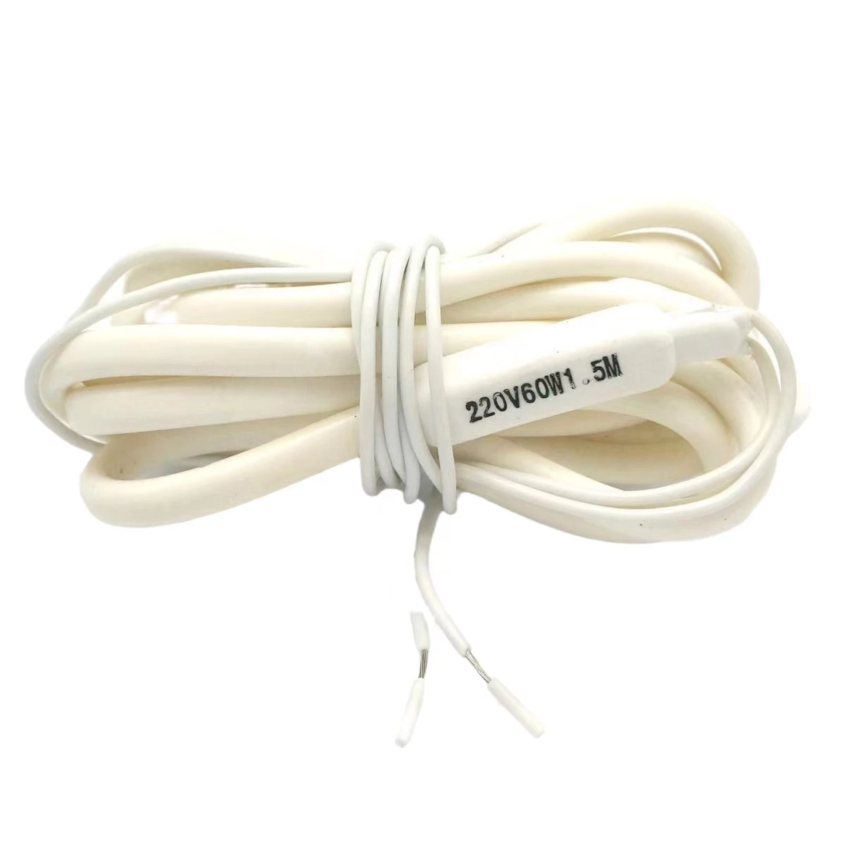 1.5 Meter 220-230V 70 Celsius Waterproof Silicone Insulated Heater Wire Unfreezer for Drain-pipe Electrical Wires