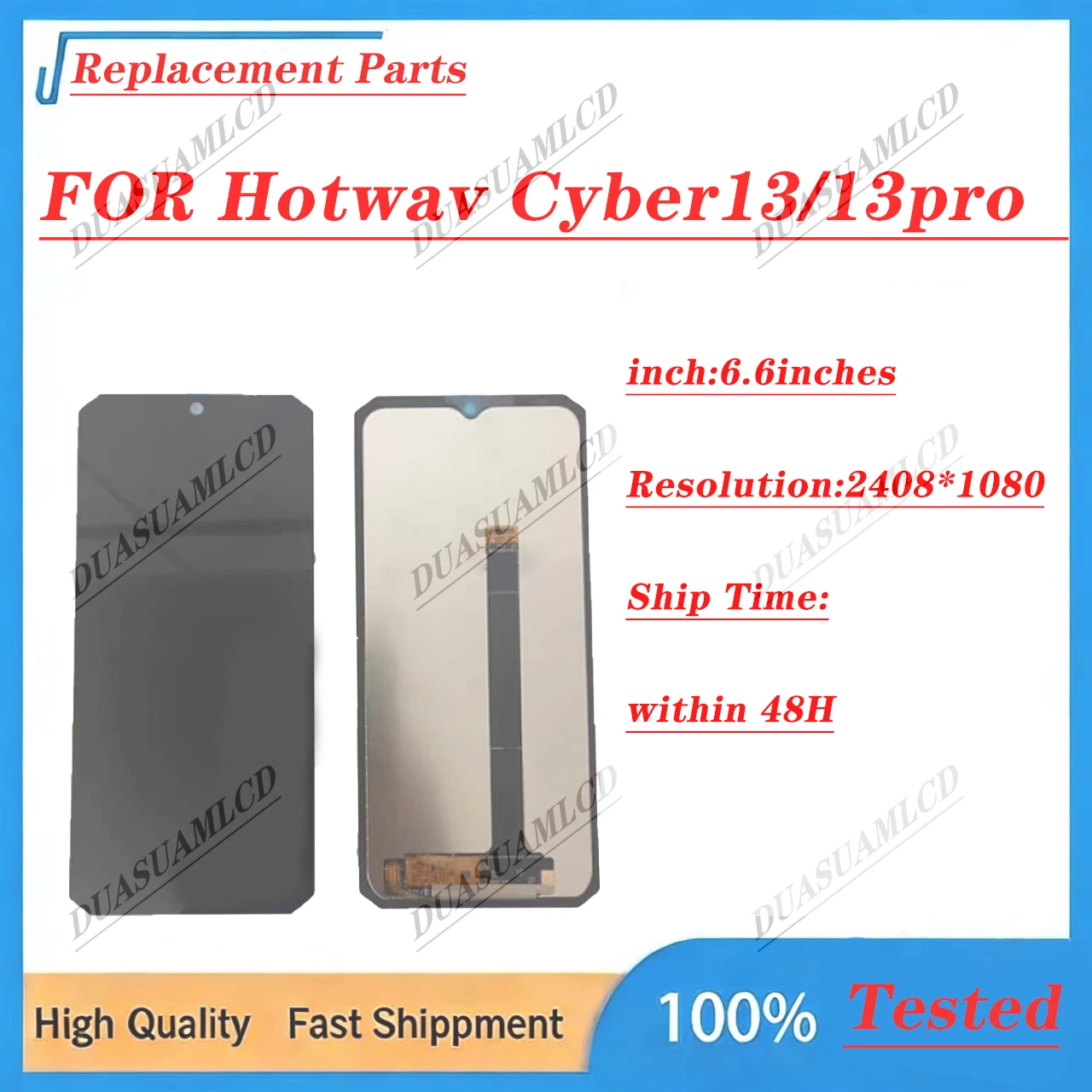 for Hotwav Cyber13 Pro LCD Display Touch Screen Digitizer Assembly Replacement Parts LCD Smartphone Screen Replacement