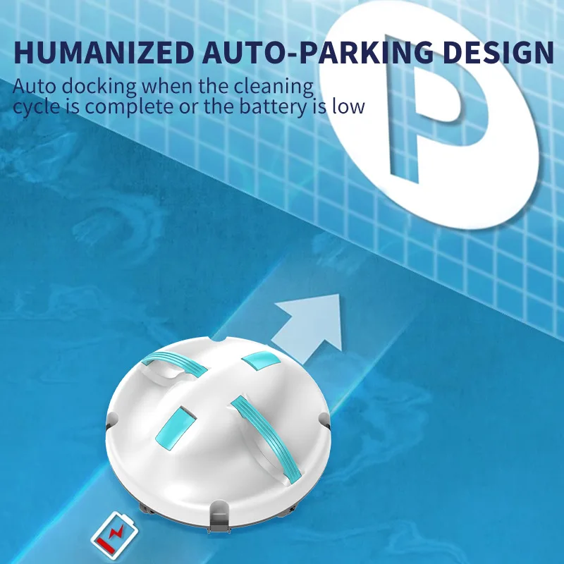 جديد روبوت تنظيف حمام السباحة ذكي التلقائي اللاسلكية تحت الماء عالية الطاقة آلة شفط مياه الصرف الصحي