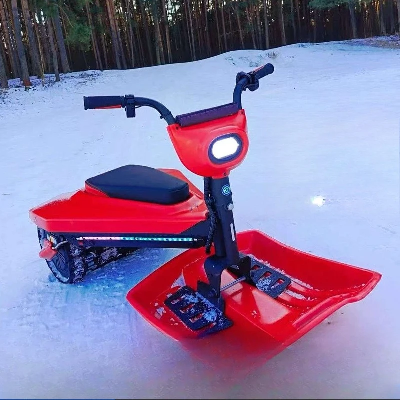 

Two-seater electric snowmobile non-slip crawler ski adult children's snowboard sleigh winter entertainment