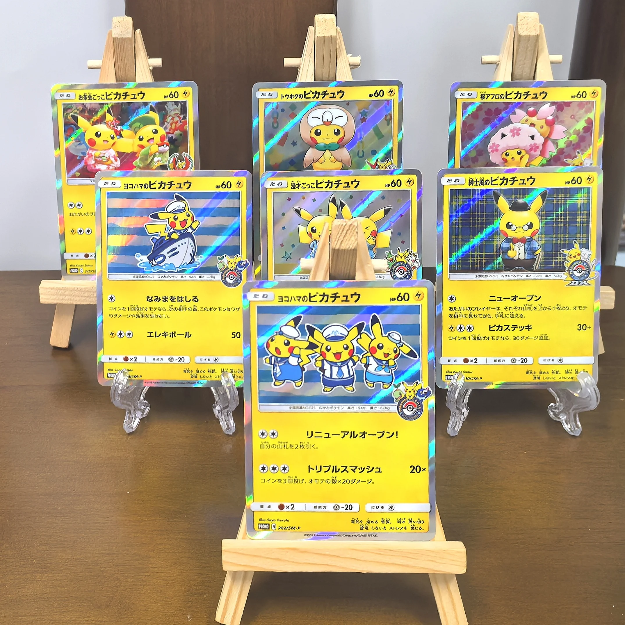 

Pocket Japanese Card SM-P Cosplay Pikachu Energy Flash Card RARE Self Made Single Card Classic Game Anime Collection Cards Gift