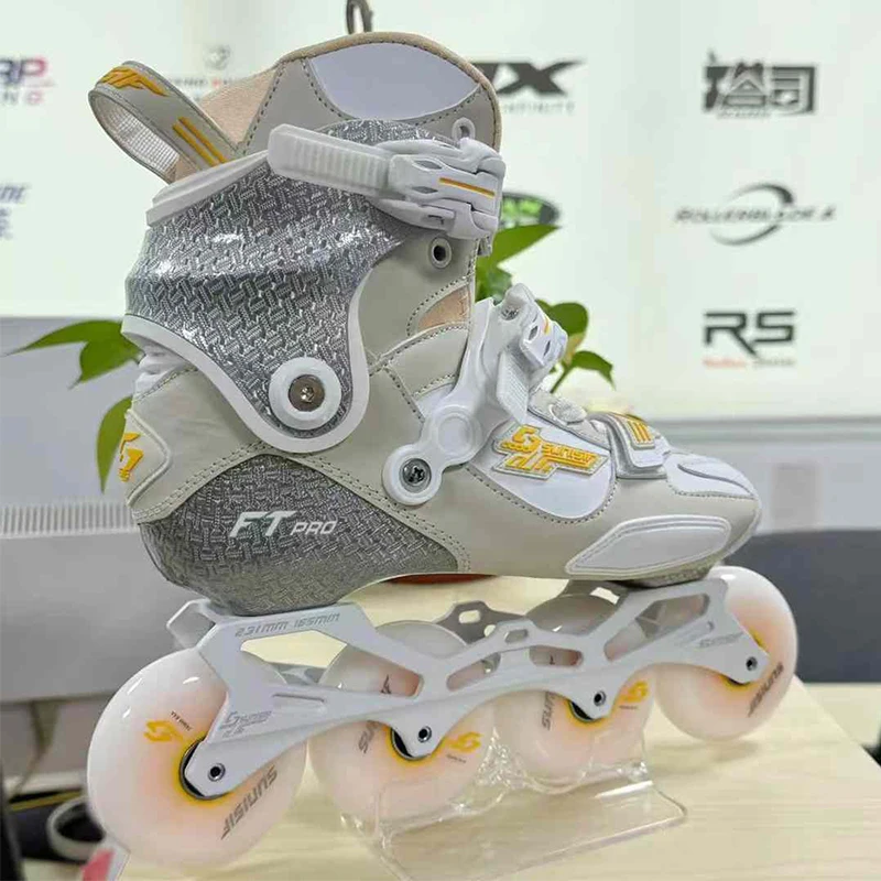 Patines de fibra de carbono patines en línea sunisif zapatos de patinaje sobre ruedas profesionales para adultos y niños patines de patinaje