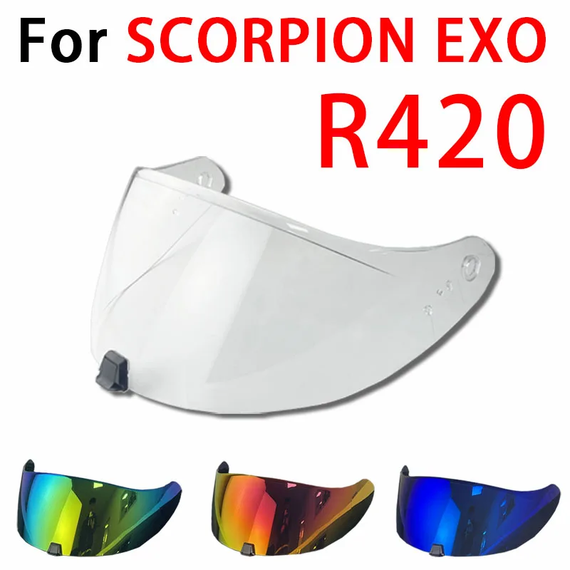 R420 Helmet Visor Shield for SCORPION EXO R420 Sunscreen Windproof Dustproof Anti-Uv Visor Visiere Casque Moto
