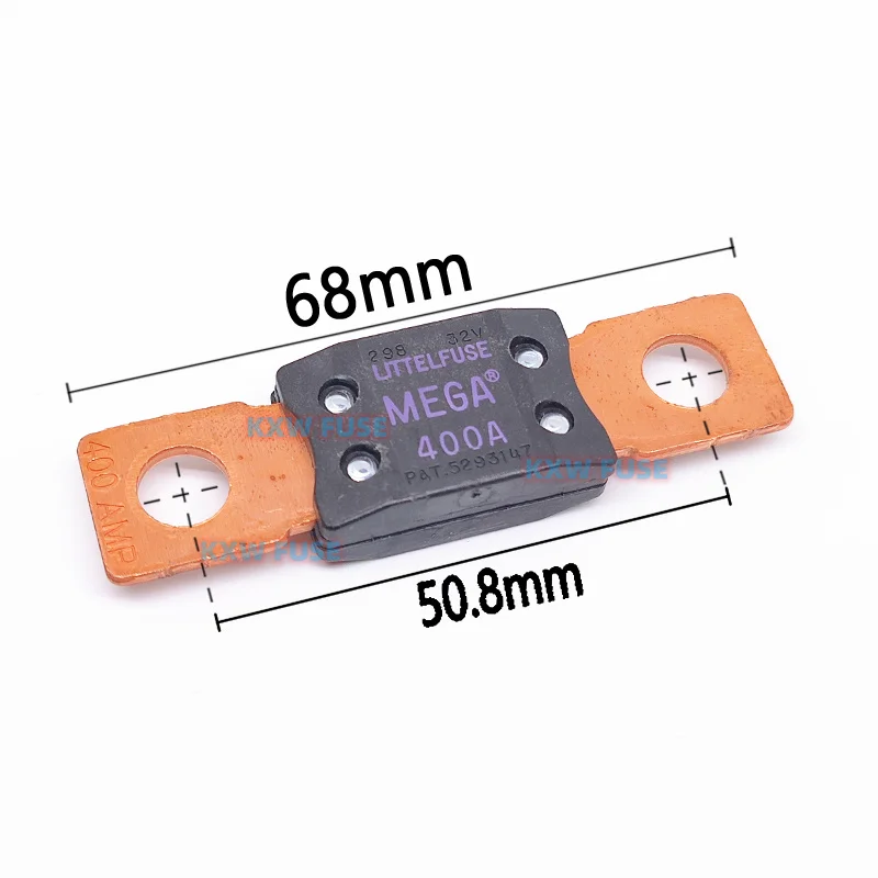 

Littelfuse MEGA/298 Series Bolt-on Blade Fuse 400A 450A 500A 32V 0298400.ZXH 0298450.ZXH 0298500.ZXH High Current Auto Fuse