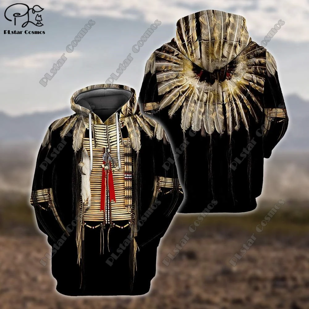 

PLSTAR COSMOS 3D printed aboriginal wolf fur pattern design unisex clothing sports and leisure hoodies new product series Y-3