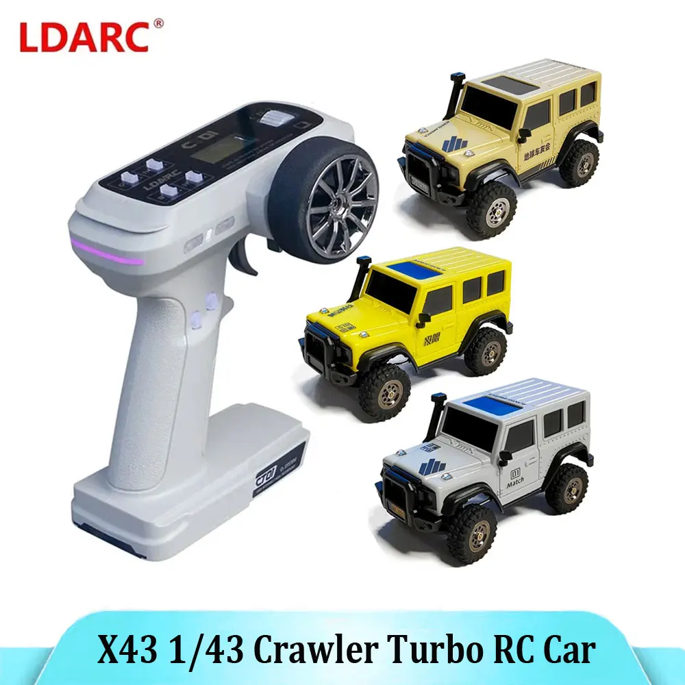 LDARC X43 RTR/BNR 1/43 الزاحف توربو RC سيارة 4WD التحكم عن بعد صغيرة تسلق داخلي سباق السيارات لعبة على الطرق الوعرة للأطفال الكبار #1