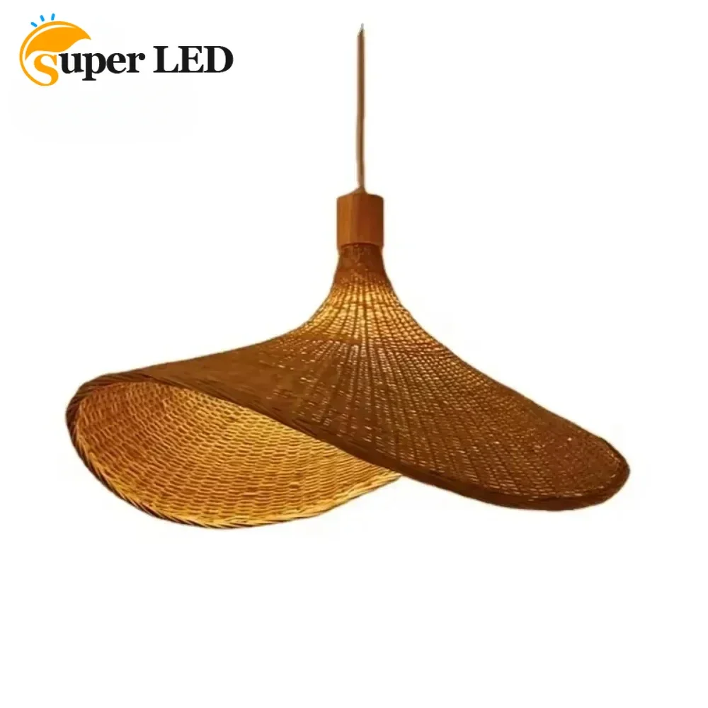 

1pc Modern Creative Woven Chandelier Chinese Bamboo Light Fixture Rattan Pendant Light Cover Butterfly Pendant Light for Indoor