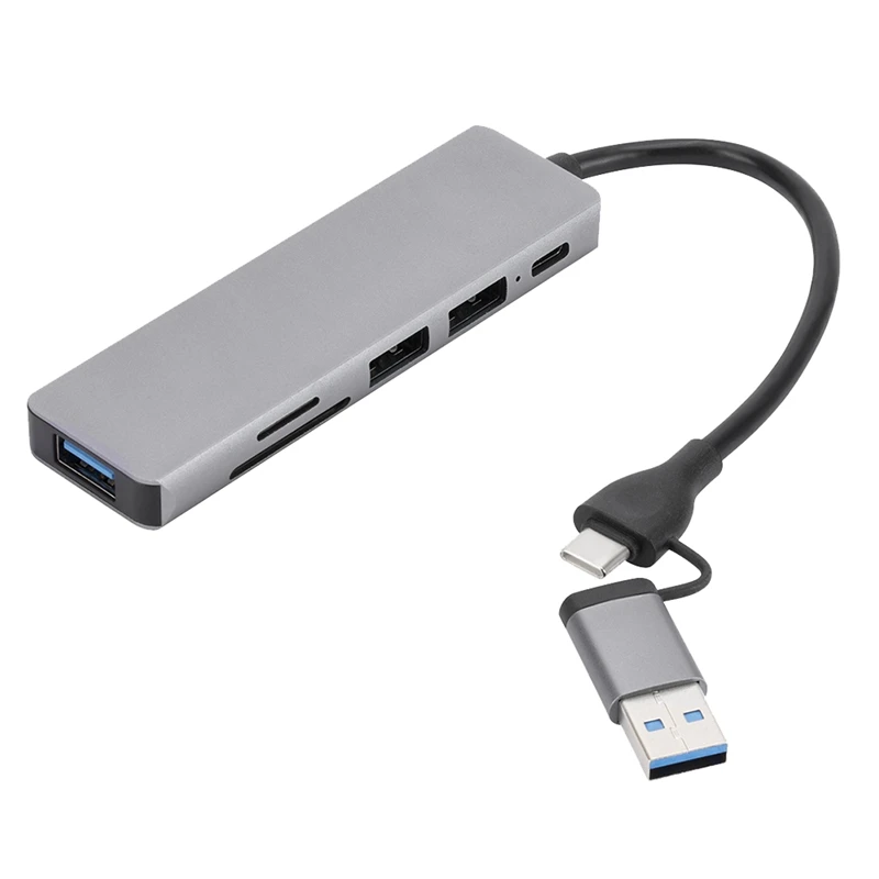 Docking station hub extender USB 3.0 tipo C 6 in 1 Adattatore splitter multi USB Slot per lettore SD TF USB 3.0 2.0