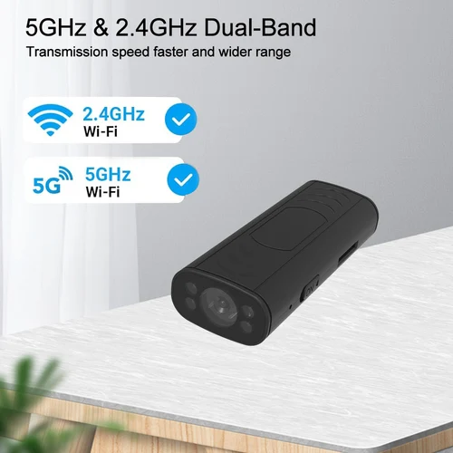 Imagen 2 del producto PNZEO W3 Ultra HD Mini cámara 2,4/5 GHz inalámbrica WiFi vista remota cámara IP súper pequeña cámaras de seguridad inteligentes para el hogar