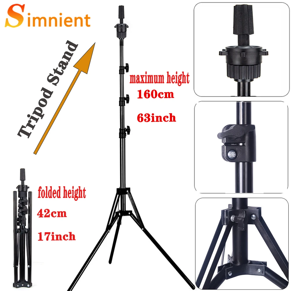 Новый регулируемый штатив-тренога для парика, голова манекена для блочных головок из холста, париков, укладки, косметологии, обучения парикмахерской