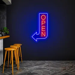 Open Neon Signs for Business Window,LED Dimmable Neon Sign Light for Storefront Retail Shop Salon Bar Restaurant Door Wall Decor