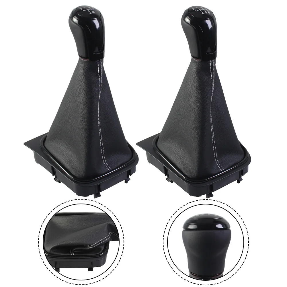 

Car 5/6 Speed Gear Shift Knob With Gear Shift Cover For Golf 6 For Jetta MK6 2010-2014 Easy Installation