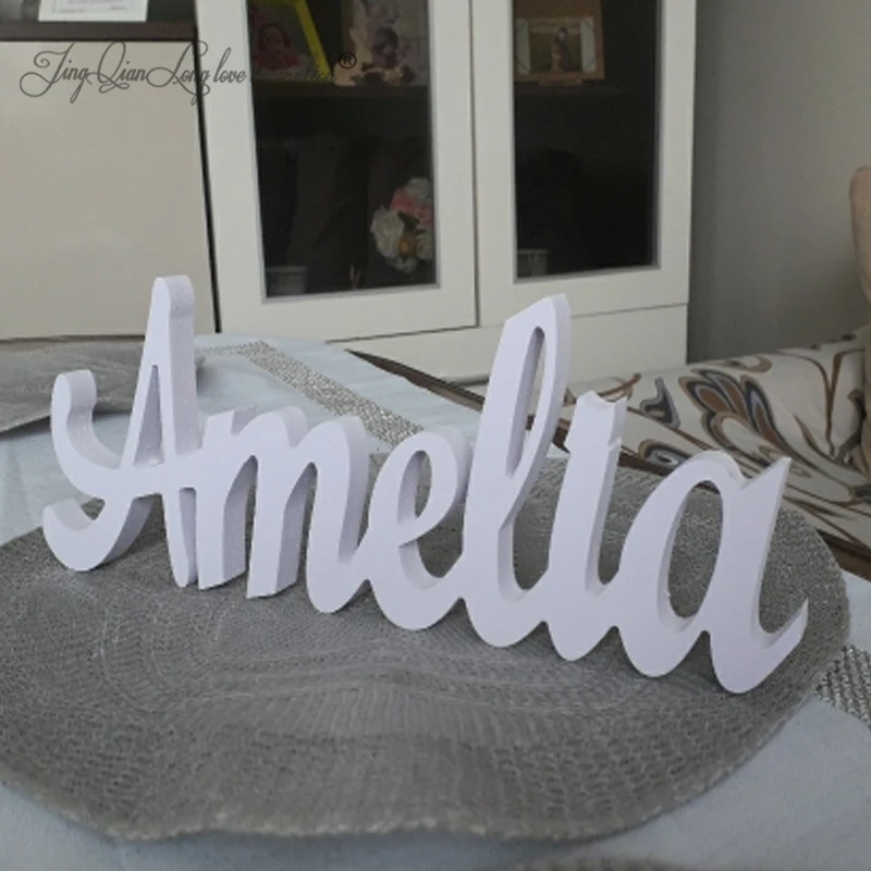 

Custom Personalized Wooden Name Sign for Nursery, Baby Wall Decor, Birthday, Newborn, Baby Shower