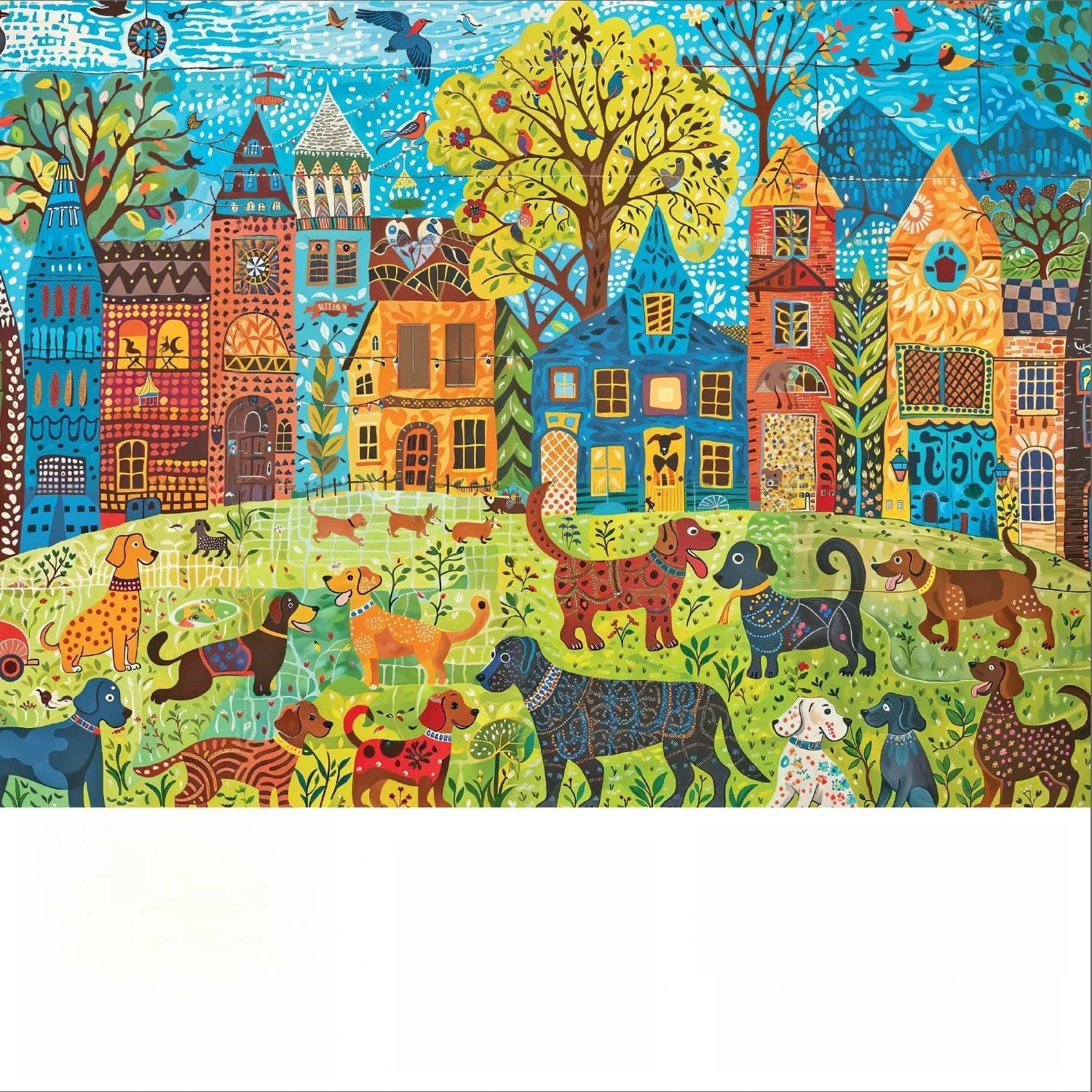 120/300/500/520/1000/1314 pièces Anime Zoo puzzle pour chambre salon salle de jeux fête vacances d'été cadeau parfait