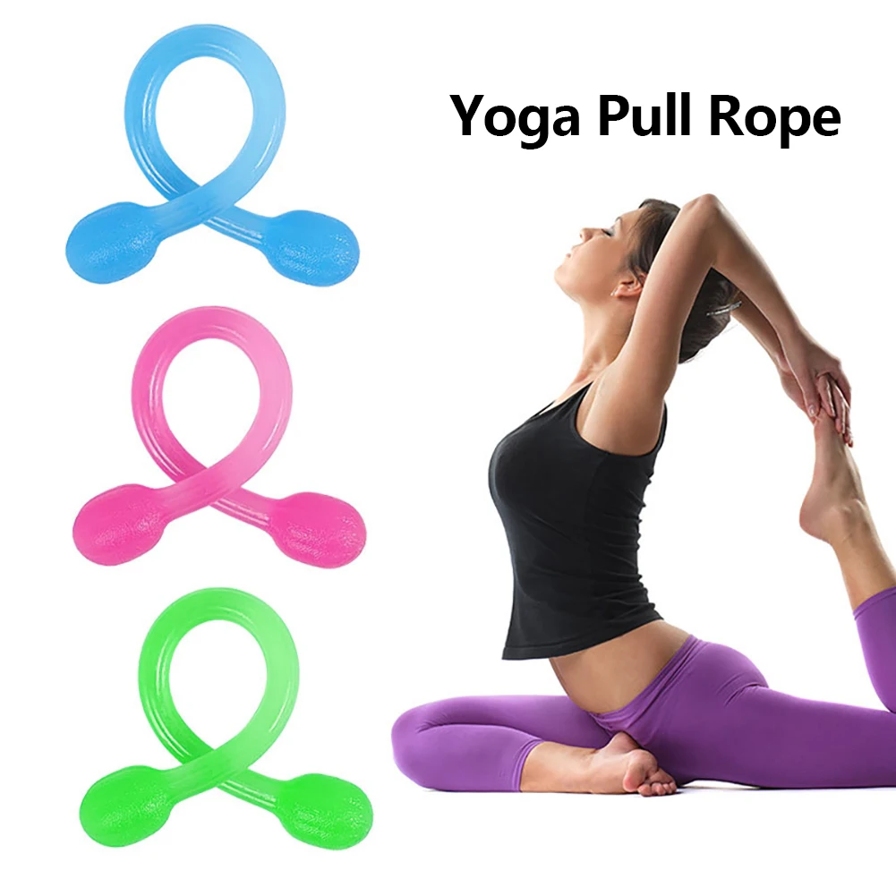اليوغا بيلاتيس مطاطا سحب حبل الصالة الرياضية اللياقة البدنية تجريب سيليكون المقاومة الفرقة المطاط المتوسع أربطة مرنة اللياقة البدنية المطاط الفرقة