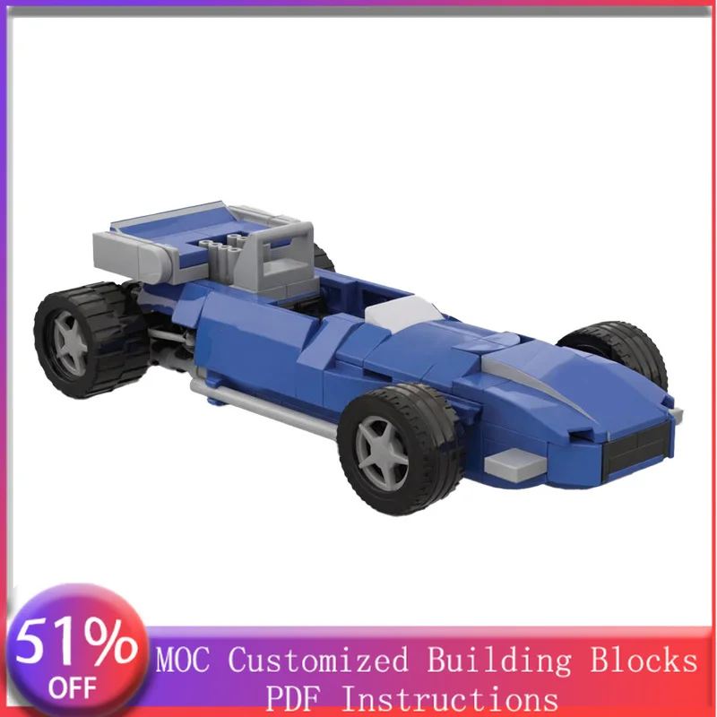 186 PCS Speed King MS80 MOC Customize Modular Building Block Creative Design Educational Learning Toy DIY Boys Holiday Toy Gifts