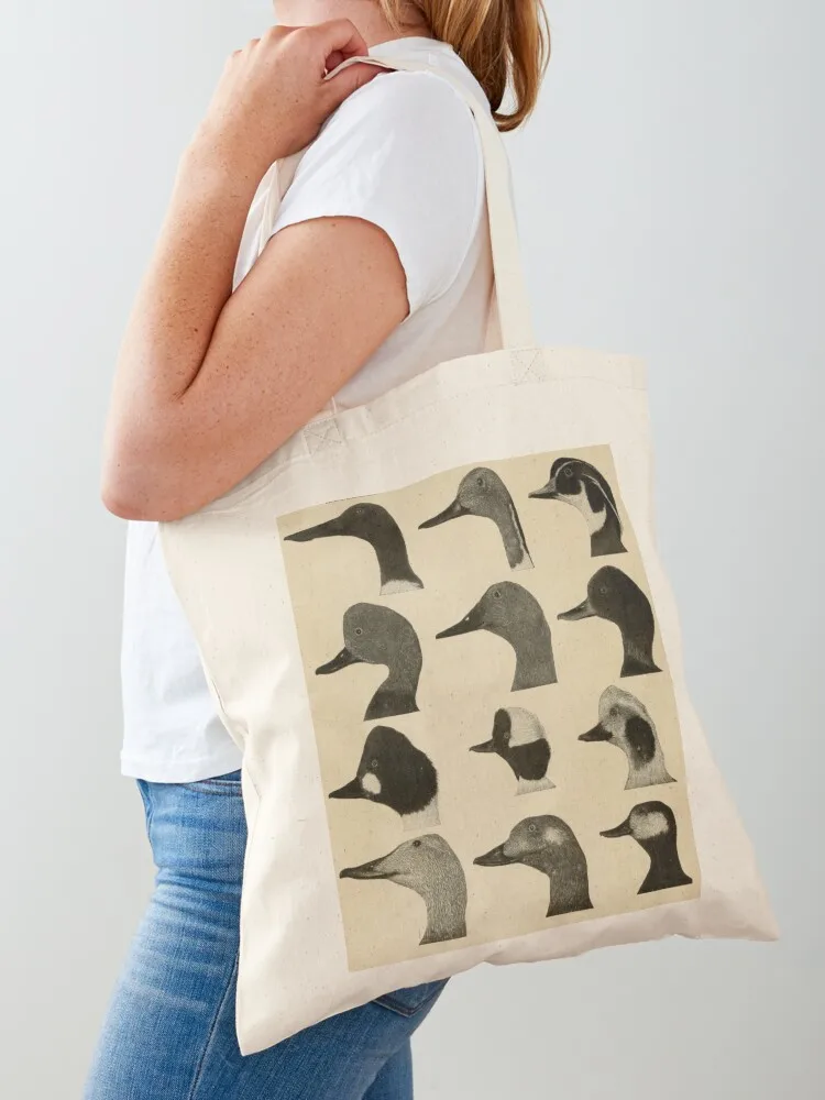 

Vintage Duck Heads Tote Bag Fabric bag shopping cart bags Reusable bags Lady bags