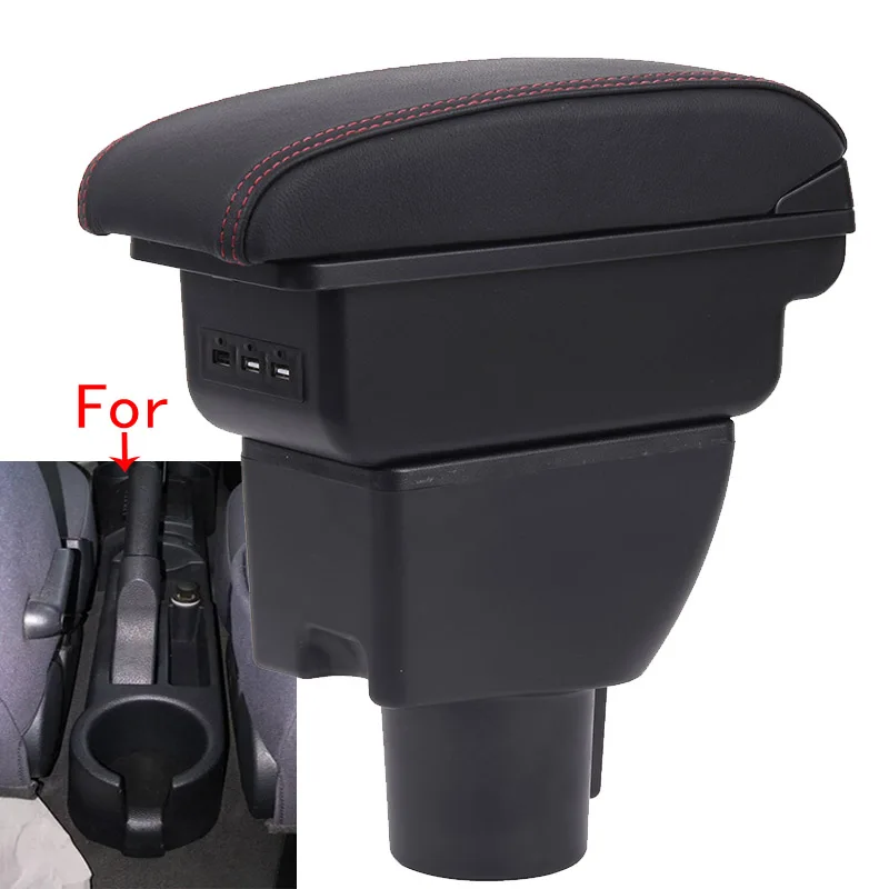 

For Hyundai Getz Armrest box Car Storage Box Car Accessories Interior Details Retrofit parts PU Leather Easy Installation