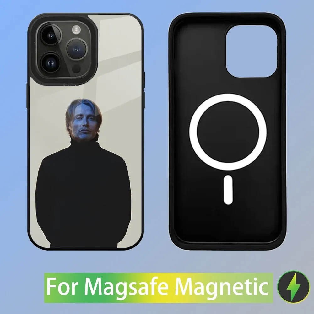 Actor M-Mads MikkelsenS Phone Case For iPhone 15,14,13,12,11,Plus,Pro,Max Mini Magsafe Magnetic Wireless Charging