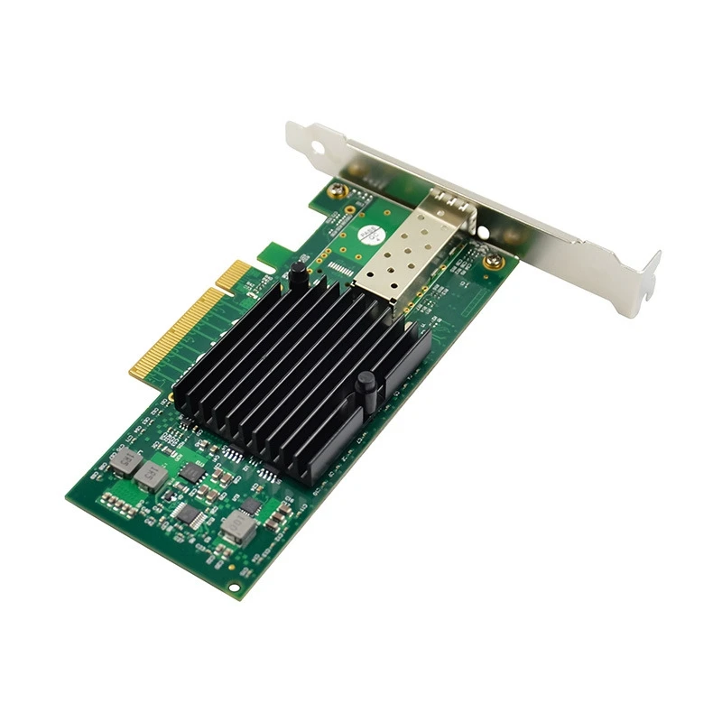 1 PCS Server Fiber Optic Network Card Single Optical Port Network Card 10G SFP+ 82599EN Chip PCIE X4