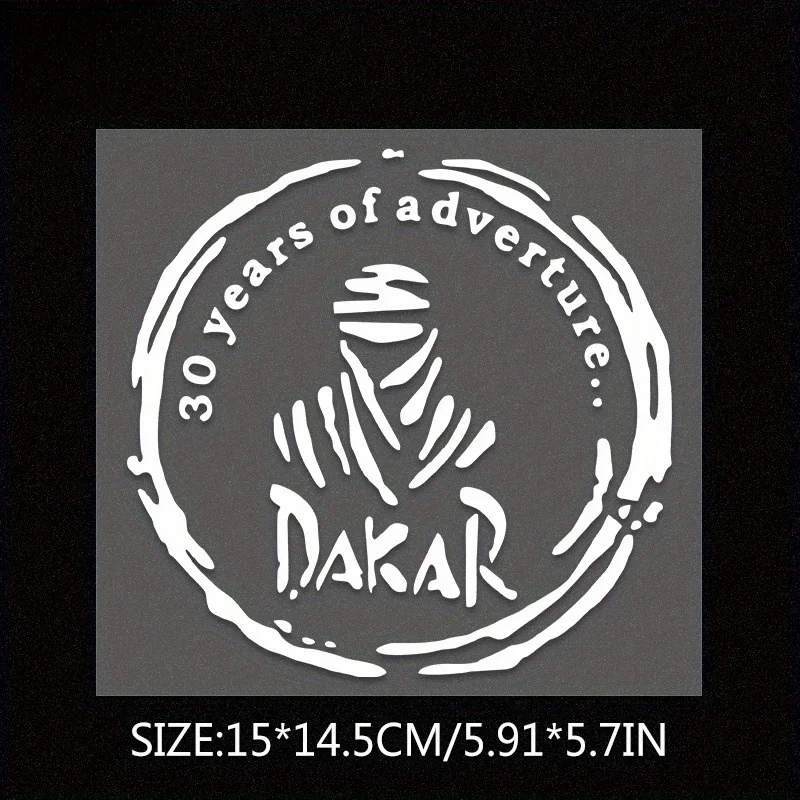 1PC Dakar Rally Waterproof Vinyl Sticker Car Motorcycle Decal Offroad Racing Fan Auto Tuning Bumper Window Exterior Decor view 2