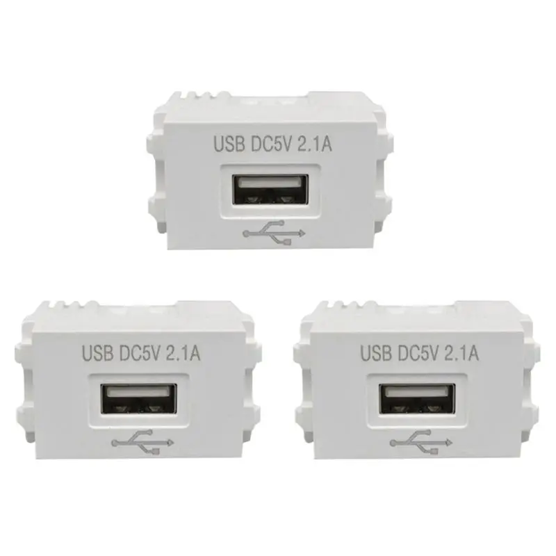 AAAEL-3X Phone Charging Panel USB Power Module 220V Socket 5V Transformer 2.1A USB Charging Power Socket Switching Adapter