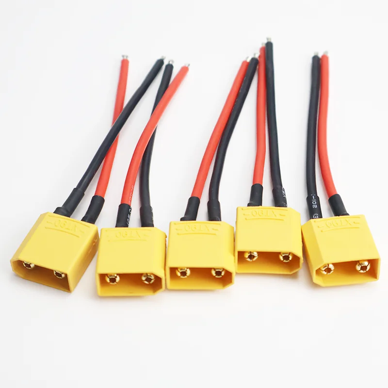3Pcs / 6 Pcs XT90 Female / Male Plug Battery Parallel Connector with Silicone Flexible Wire 14AWG 10CM for RC Lipo Battery Motor