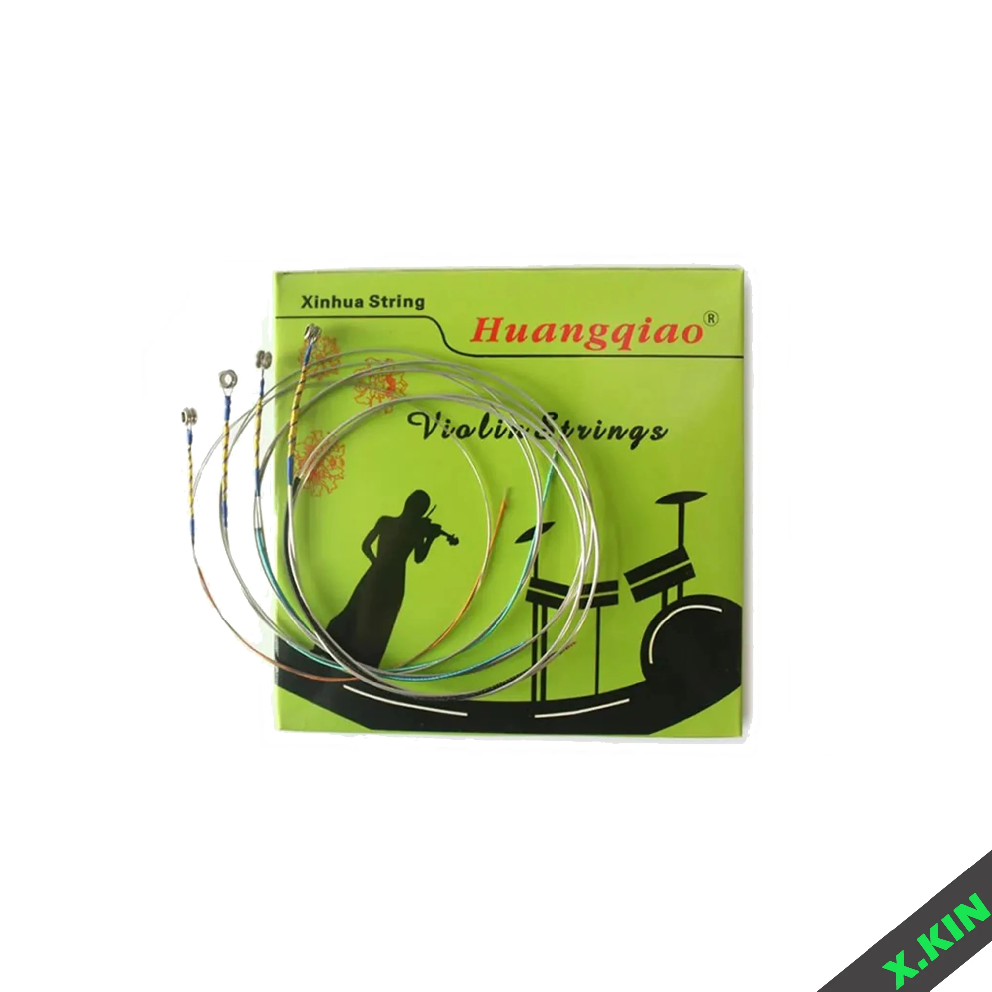 Профессиональные и экономичные струны Huangqiao Brand Grade B, набор струн, высококачественные струны для скрипки специально для практики, рекомендуются для скрипок, полноприходный звук, прочный и стабильный