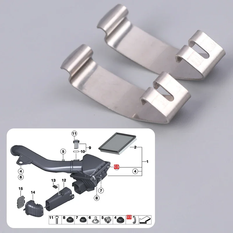Pack of 2 Engine Air Filter Clips 13711716113 for BMW F20 F30 F35 Series