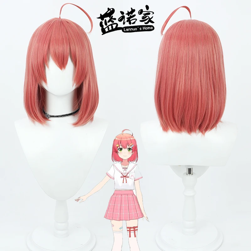 

Anime Virtual YouTuber Sakura Mik Cosplay Wig Anime Game Roleplay Party Costume Prop Synthetic Hair Heat Resistant Fiber